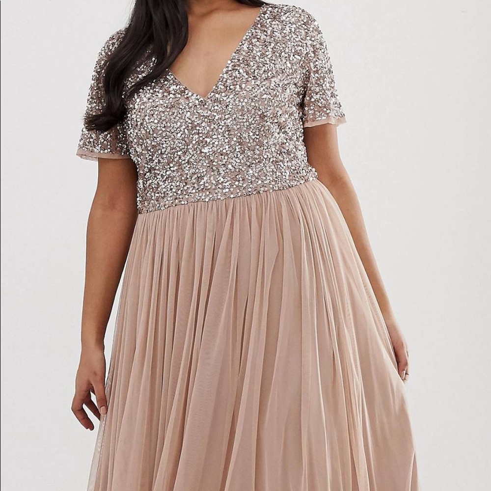 ASOS Maya Bridesmaid tulle maxi dress US sz 20
